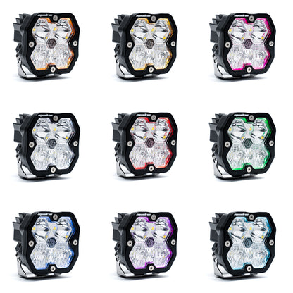 +2024 Tacoma Led vent cover (ASA Matte Black) + Squadron Sport 2.0 Black LED Auxiliary Light Pod Pair