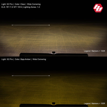 +2022 Toyota Tundra Led vent cover (ASA Matte Black) Baja Designs S2 + Baja Designs S2 PRO Black Light Pod Pair