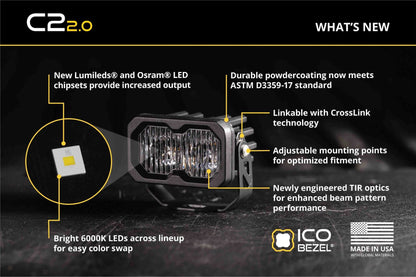 +2024 Colorado/Canyon Mirror ditch light + Diode Dynamics C2.0 Pro