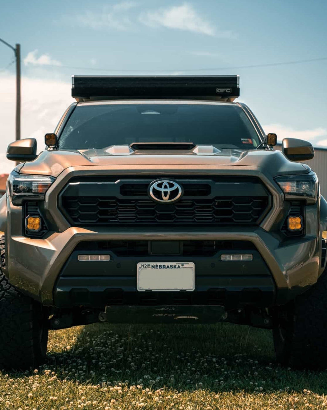 +2024 Tacoma DD SS3 Led vent cover (ASA Matte Black) + DD SS3 PRO Led Pod pair