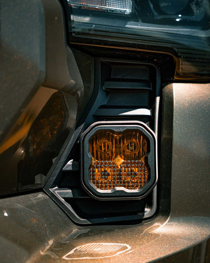 +2024 Tacoma DD SS3 Led vent cover (Matte Black) + DD SS3 Sport Led Pod pair