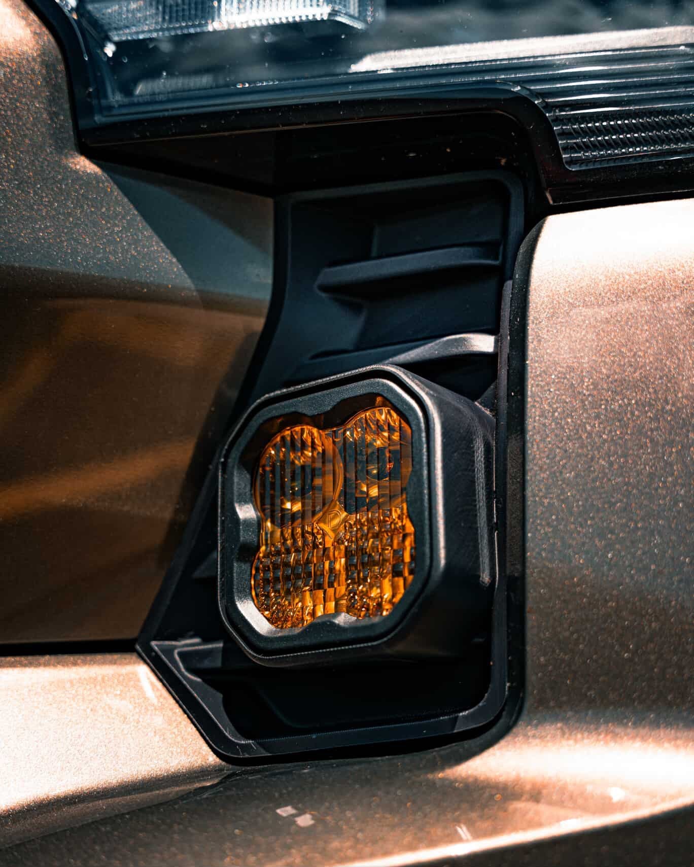 +2024 Tacoma DD SS3 Led vent cover (Matte Black) + DD SS3 Sport Led Pod pair