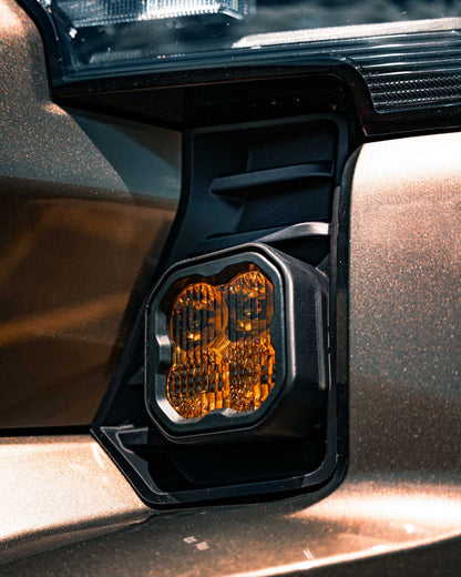 +2024 Tacoma DD SS3 Led vent cover (Matte Black) + DD SS3 Sport Led Pod pair