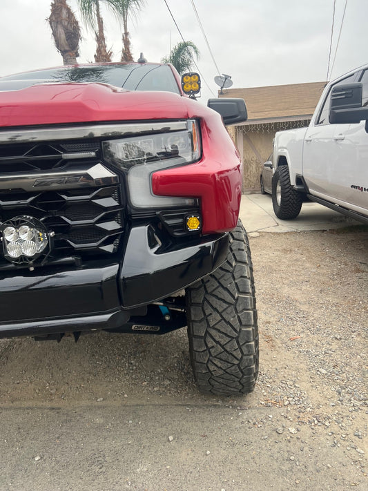 +2022 Silverado ZR2 Led vent cover (ASA Matte Black) Baja Designs S1