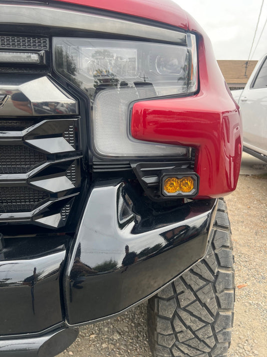 +2022 Silverado ZR2 Led vent cover (ASA Matte Black) Diode Dynamics C2.0