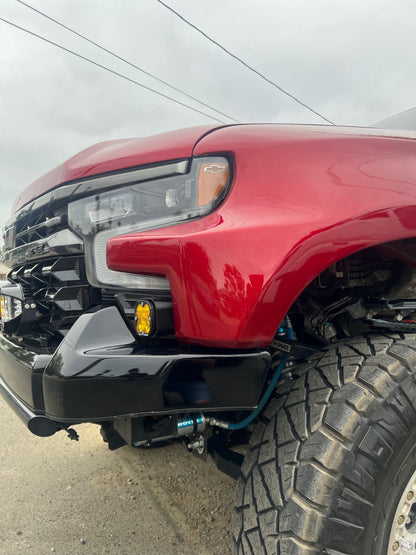 +2022 Silverado ZR2 Led vent cover (ASA Matte Black) Baja Designs Squadron Sport