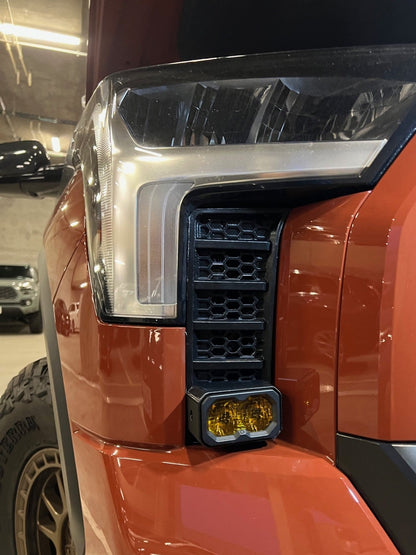 +2022 Toyota Tundra Led vent cover (ASA Matte Black) Diode Dynamics C2.0